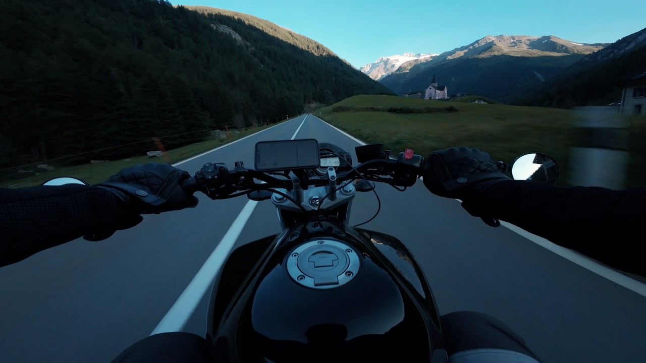 Chamonix Mont Blanc 🇫🇷 | Ride home | Evening Cruise | Yamaha FZ6 | Raw Onboard
