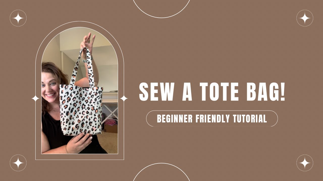 Beginner Friendly Fully Lined Tote Bag Tutorial! #sewing #learntosew