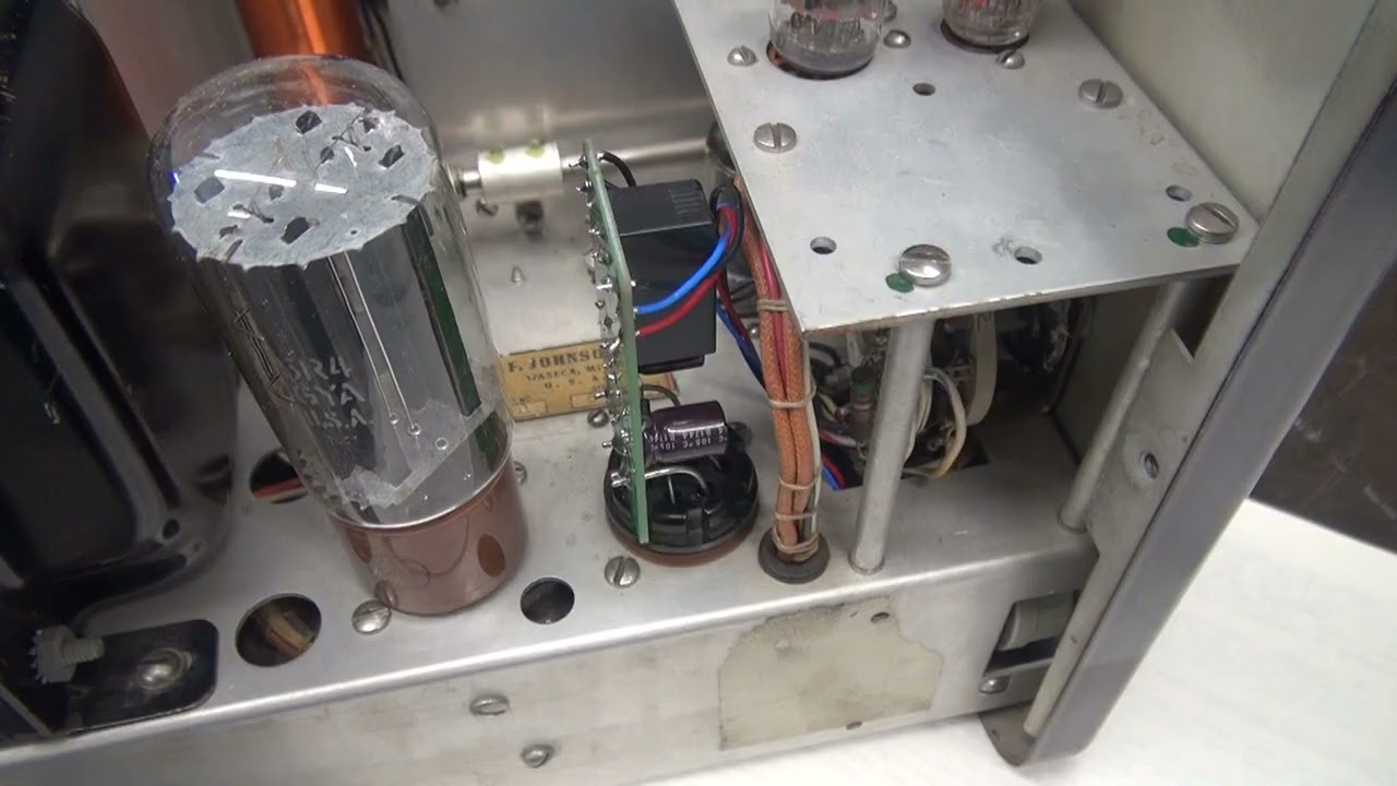 How to repair audio squeal EF Johnson Ranger Tube Transmitter Change those old capacitors new life