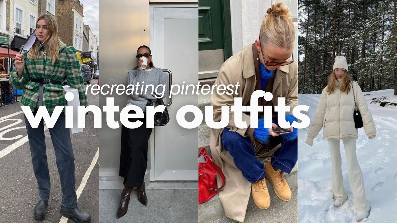 recreating pinterest looks for winter 2023 with clothes I already own