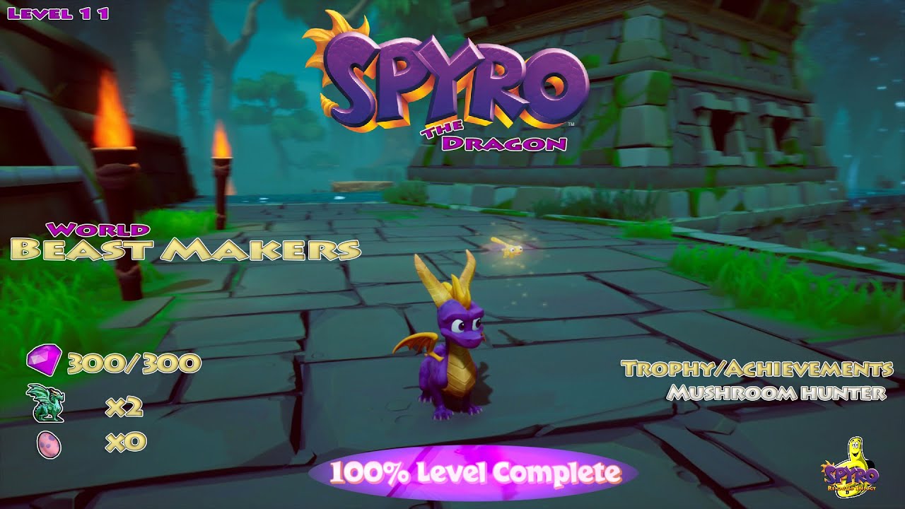 Spyro The Dragon: Level 11 / Beast Makers World (100%) - HTG