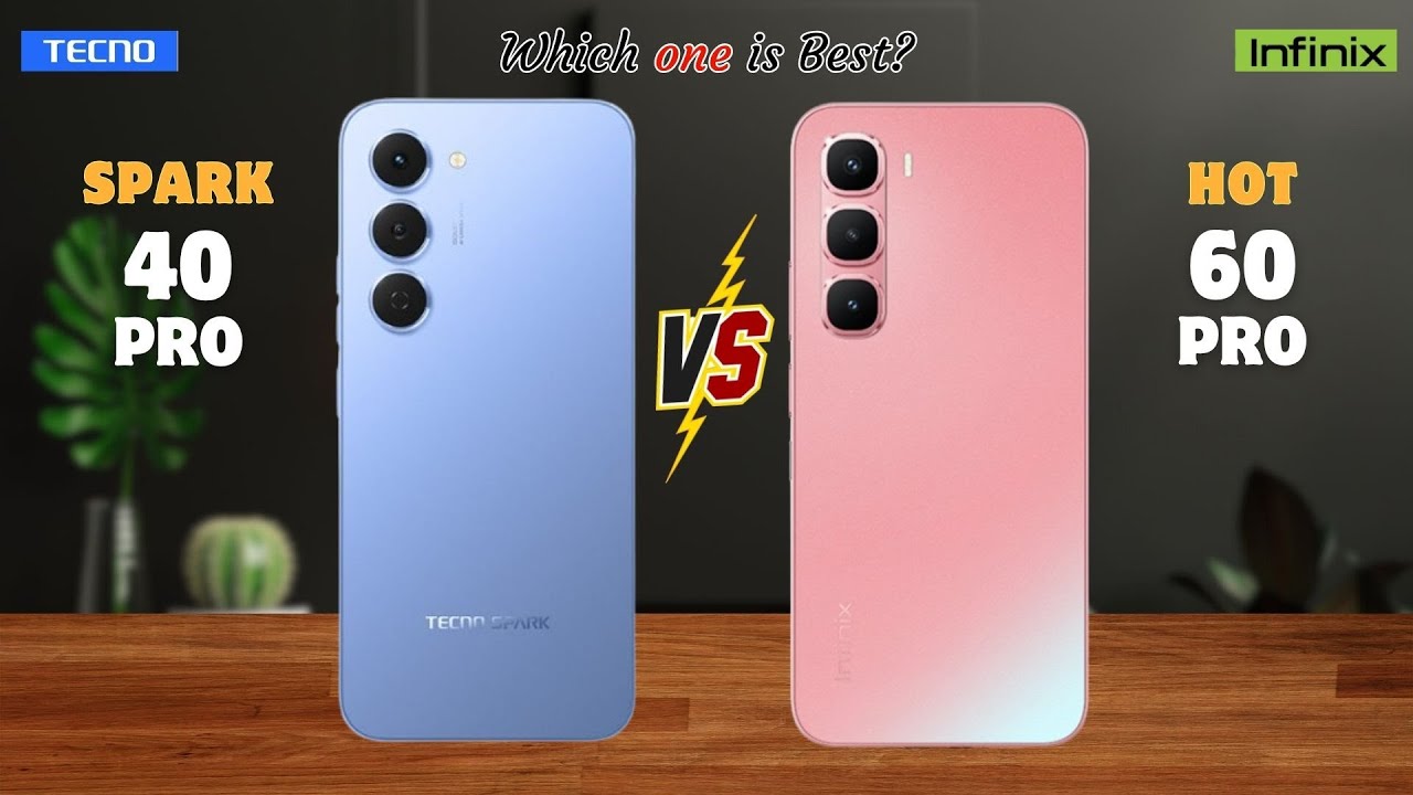 Tecno Spark 40 Pro против Infinix Hot 60 Pro⚡полные сведения