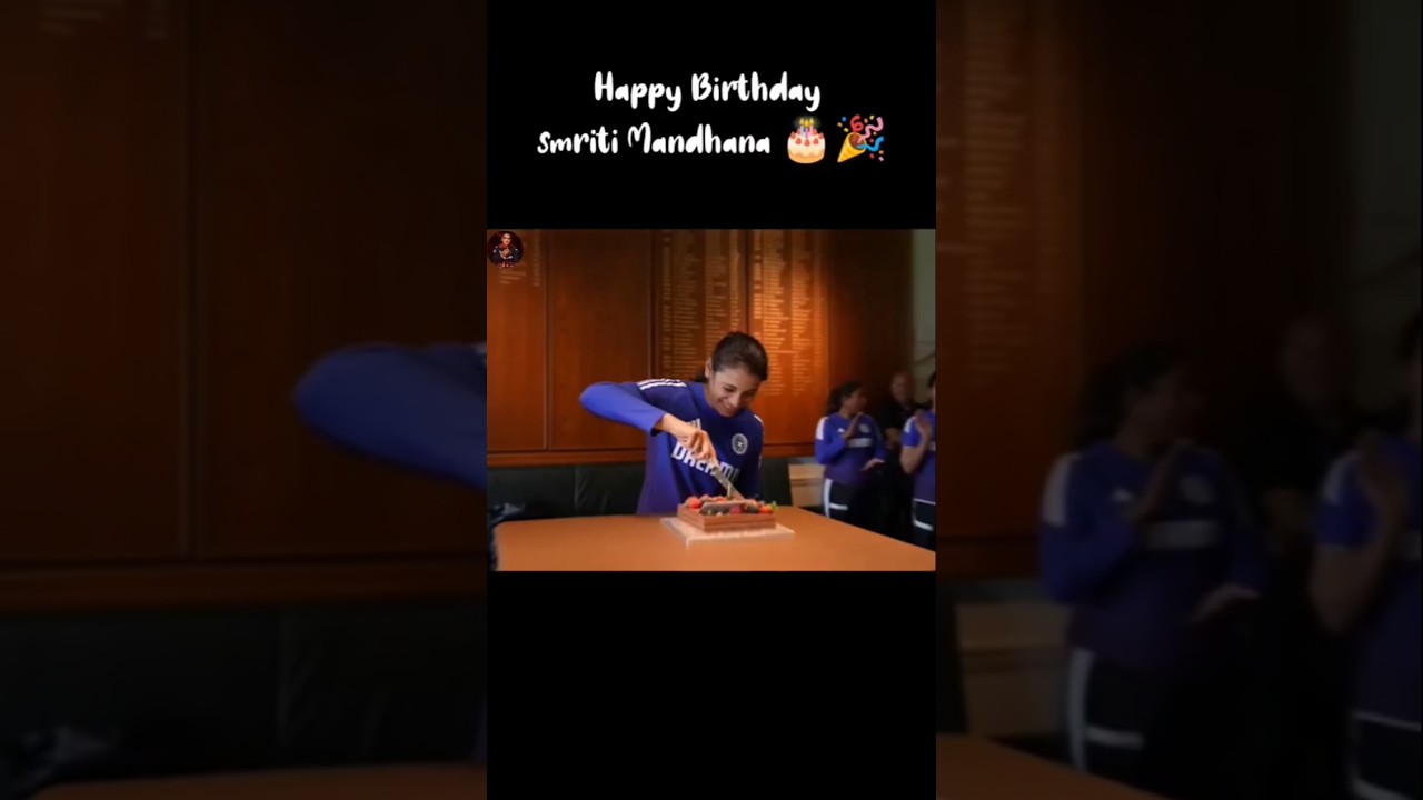 Smriti Mandhana birthday celebration #IndianWomensCricket #CreditToBCCI #Smriti #Cricket
