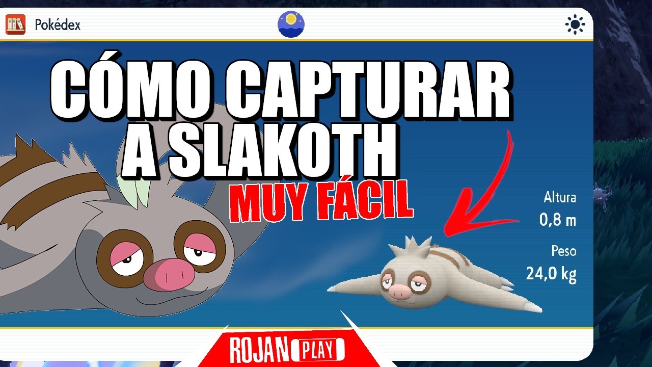 ✅ COMO y DONDE CAPTURAR A SLAKOTH en POKEMON ESCARLATA Y PURPURA ¡MUY FÁCIL! 🦥
