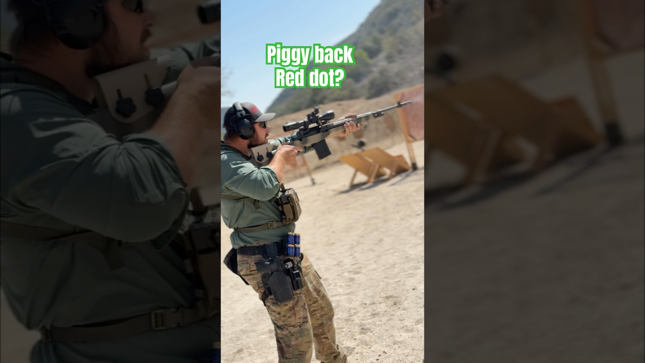 M21 with piggy back red dot #m21 #m14 #m1a #sniper #dmr #ebr #cod #mw3