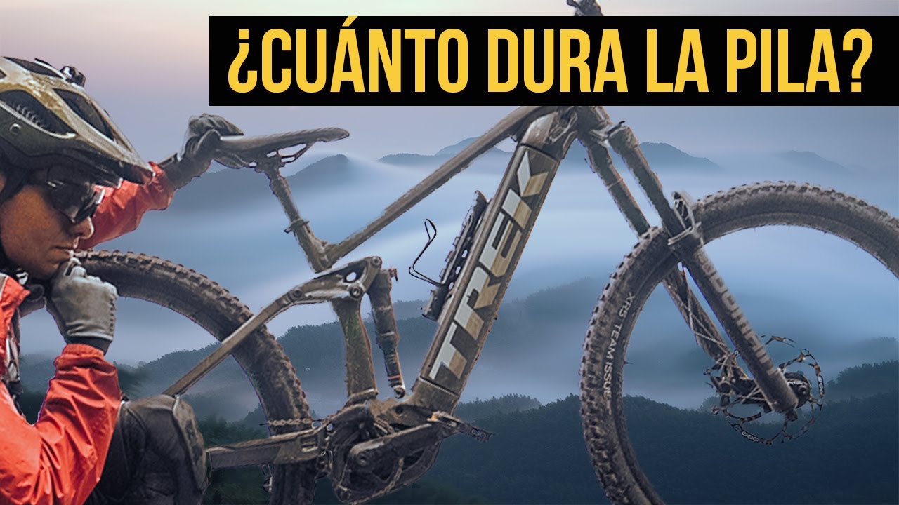 Subí la montaña en bici de MTB eléctrica hasta que se le acabara la pila