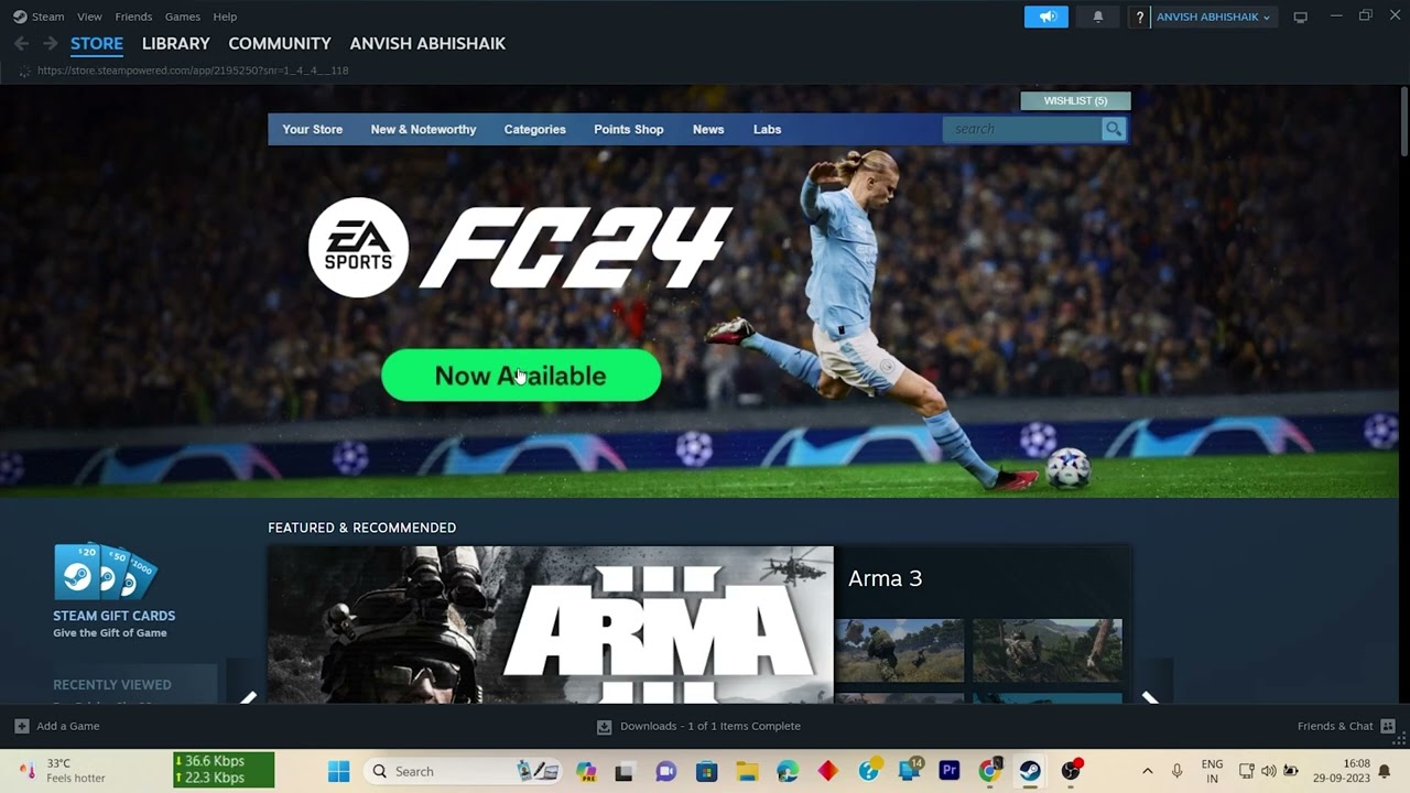 Fc 24 @TheCloudGamingIndia