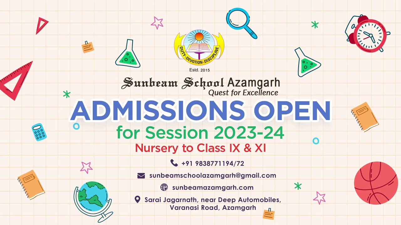 Learning with Activities at Sunbeam School Azamgarh | Admission Open 2023-24