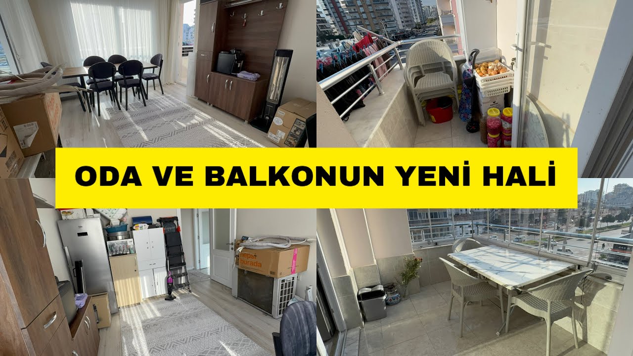 ODAYI BALKONU DÜZENLEDİM | SON HALLERİ | GİDECEKLER VAR | ODAYA FARKLI PLANLAR | GÜNLÜK VLOG |