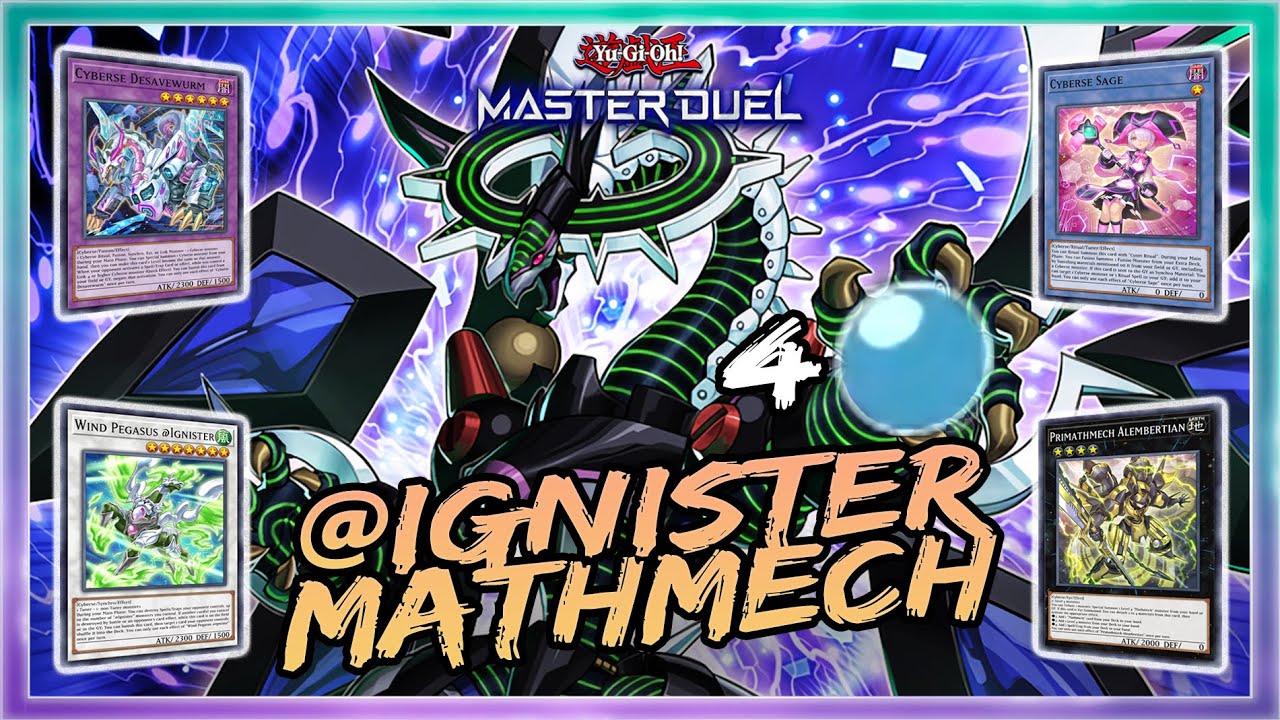 @IGNISTER MATHMECH RANKED GAMEPLAY | DARKFLUID 4 COUNTERS IN YUGIOH MASTER DUEL