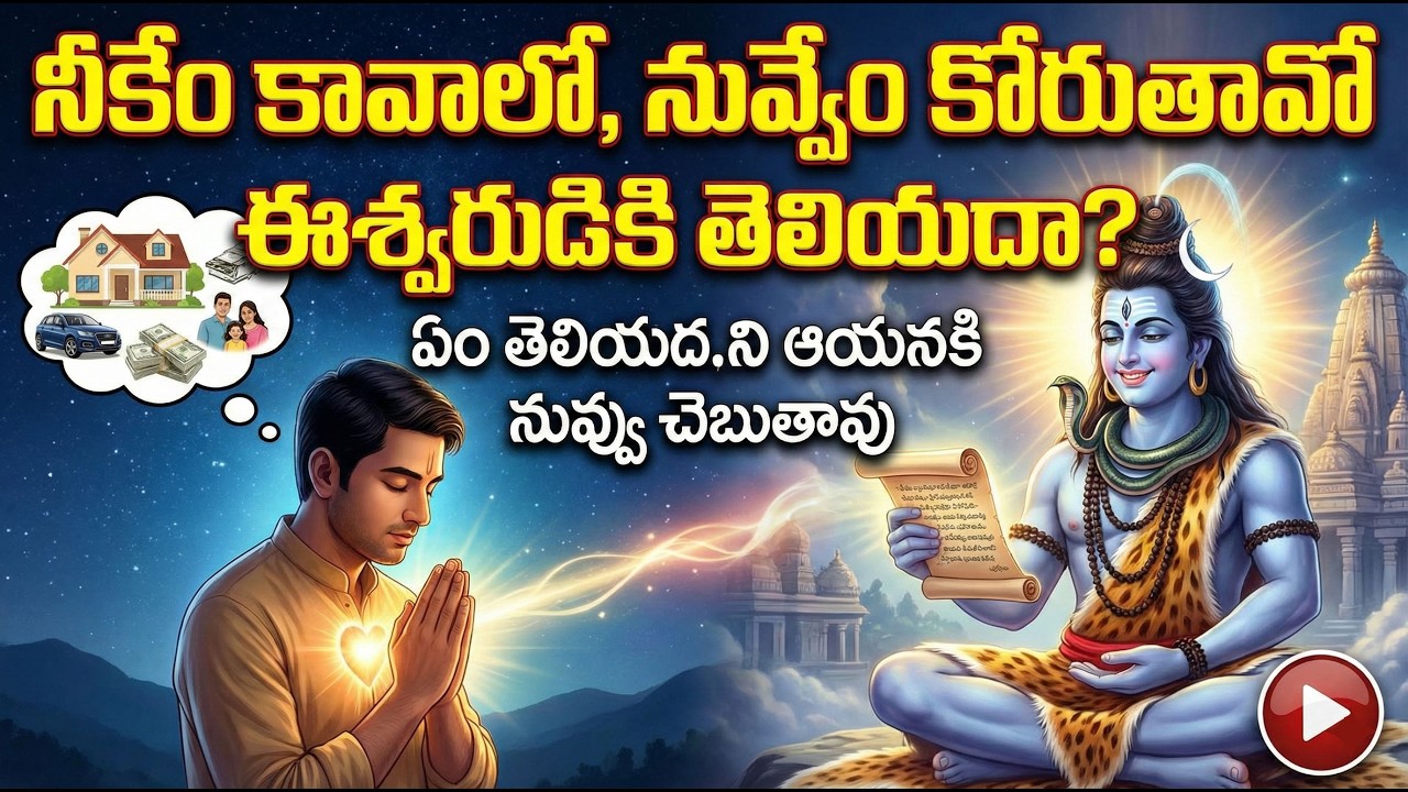 #నీకేం కావాలో, నువ్వేం కోరుతావో ఈశ్వరుడికి తెలియదా? ఏం తెలియదని ఆయనకి నువ్వు చెబుతావు.#chaganti