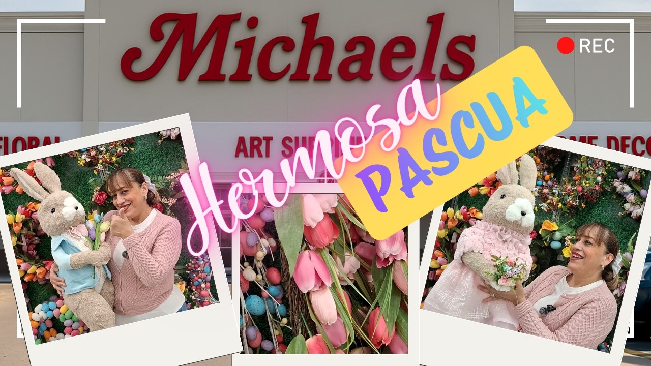 😱¡La Pascua más hermosa en Michaels! Decoración muy elegante🐰🌸✨
