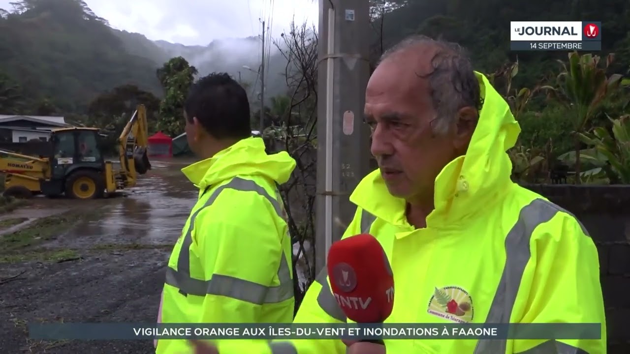 Tahiti et Moorea sous les eaux, une vigilance orange émise