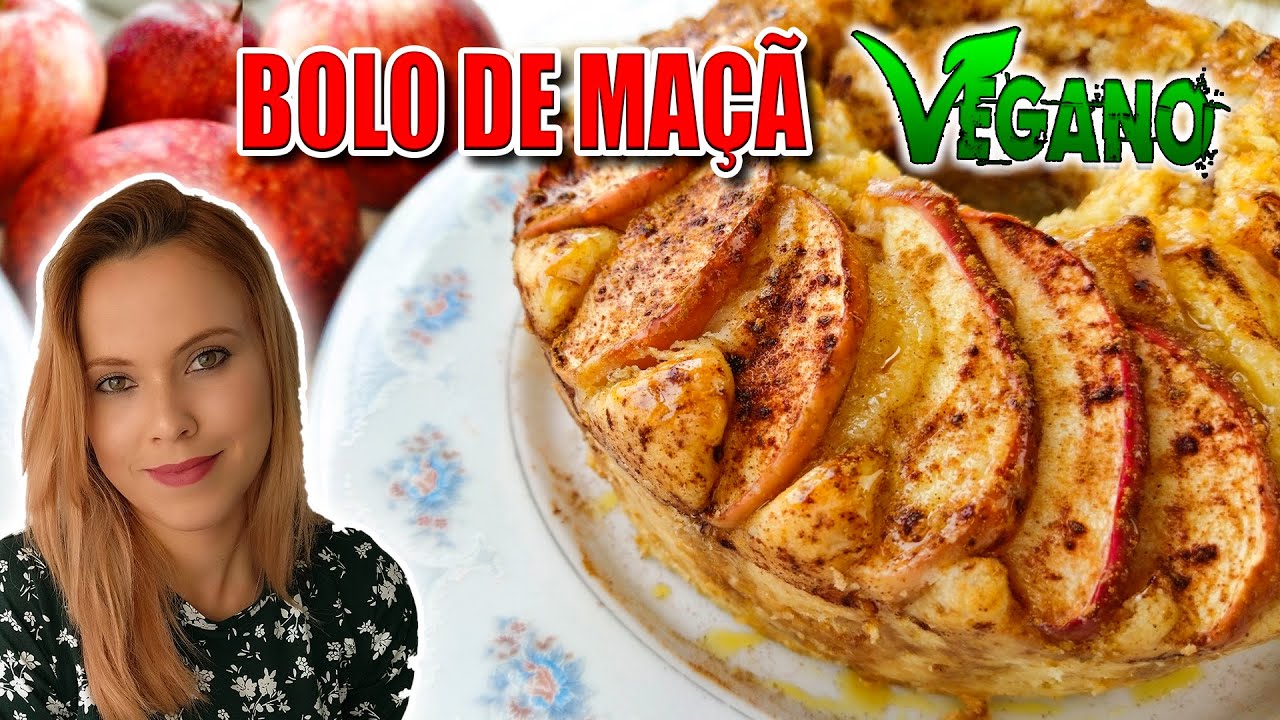 COMO FAZER BOLO DE MAÇÃ VEGANO