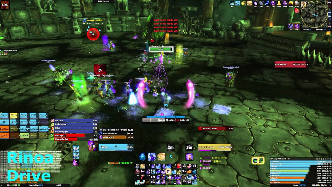 Drive vs Iron Reaver in 15 seconds. 1+ Million DPS Mage
