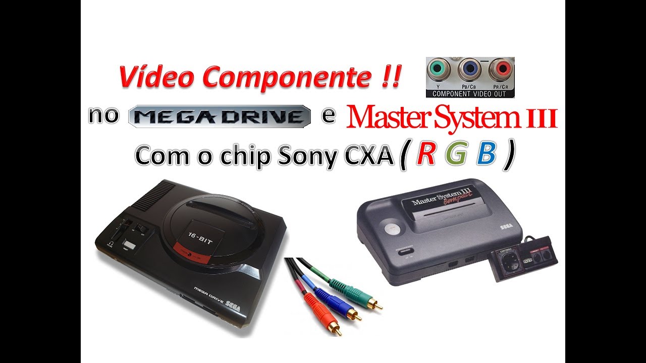 # 48 - MOD VIDEO COMPONENTE MEGA DRIVE E MASTER SYSTEM 3
