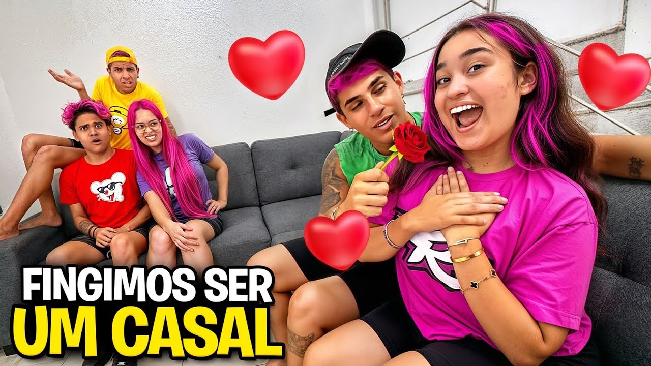 VIRAMOS NAMORADOS POR 24 HORAS *Rolou briga ? 