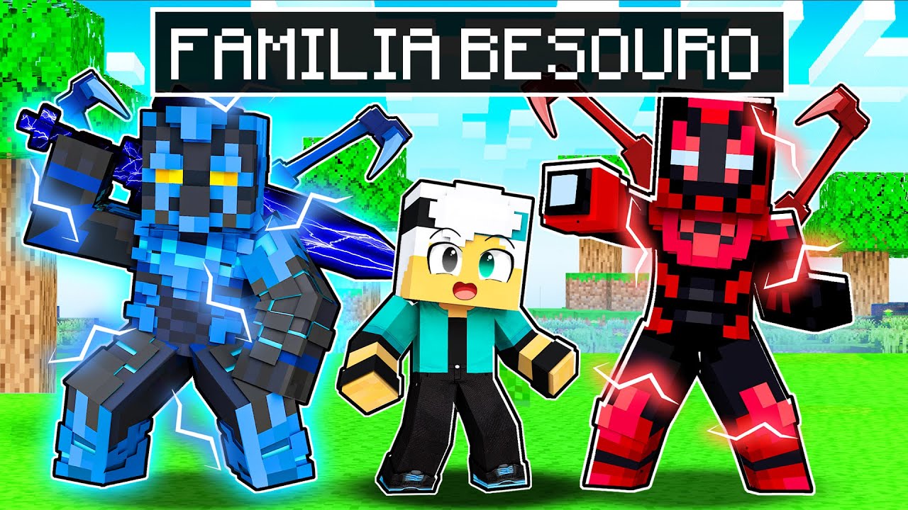 GOTEN foi ADOTADO pela FAMÍLIA BESOURO AZUL no Minecraft