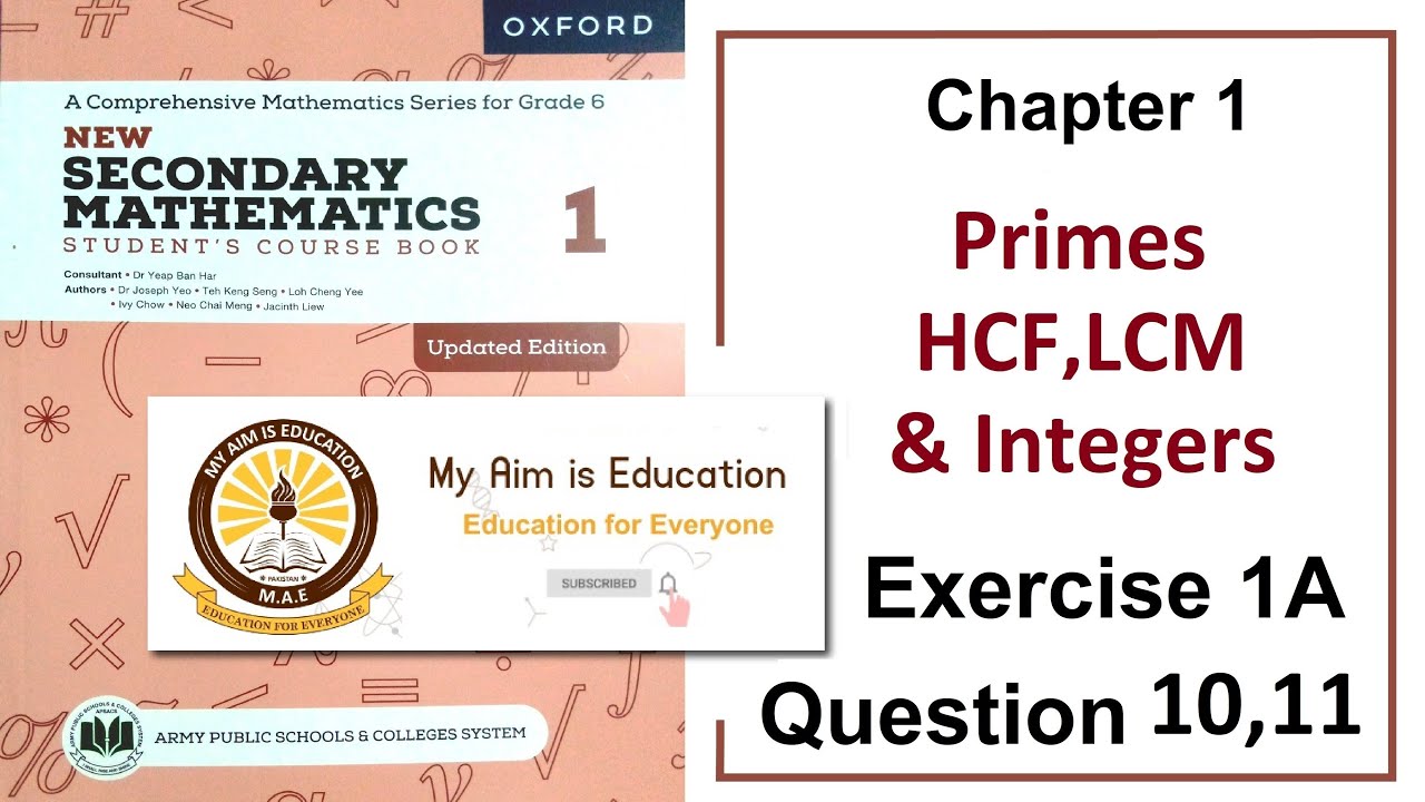 Question 10 and 11 Exercise 1A Solution Class 6 Math (APS)