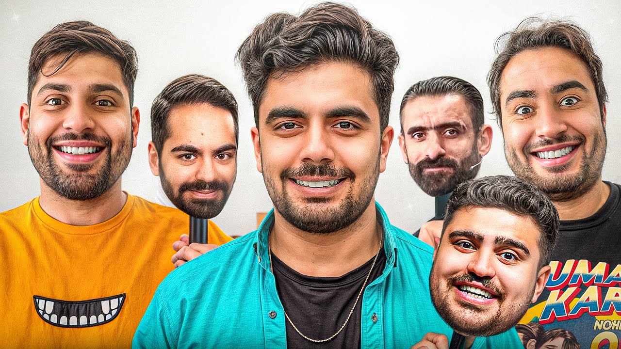 با یوتوبرا ماسک آدمای معروف زدیم رو صورتمون
