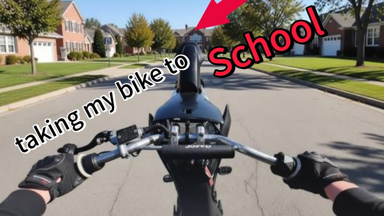 Taking my 72 V E bike to school