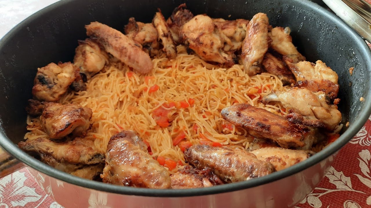 vermicelles avec poulet أطيب والذ وجبة سريعة ممكن تحضريها 👌😋😋