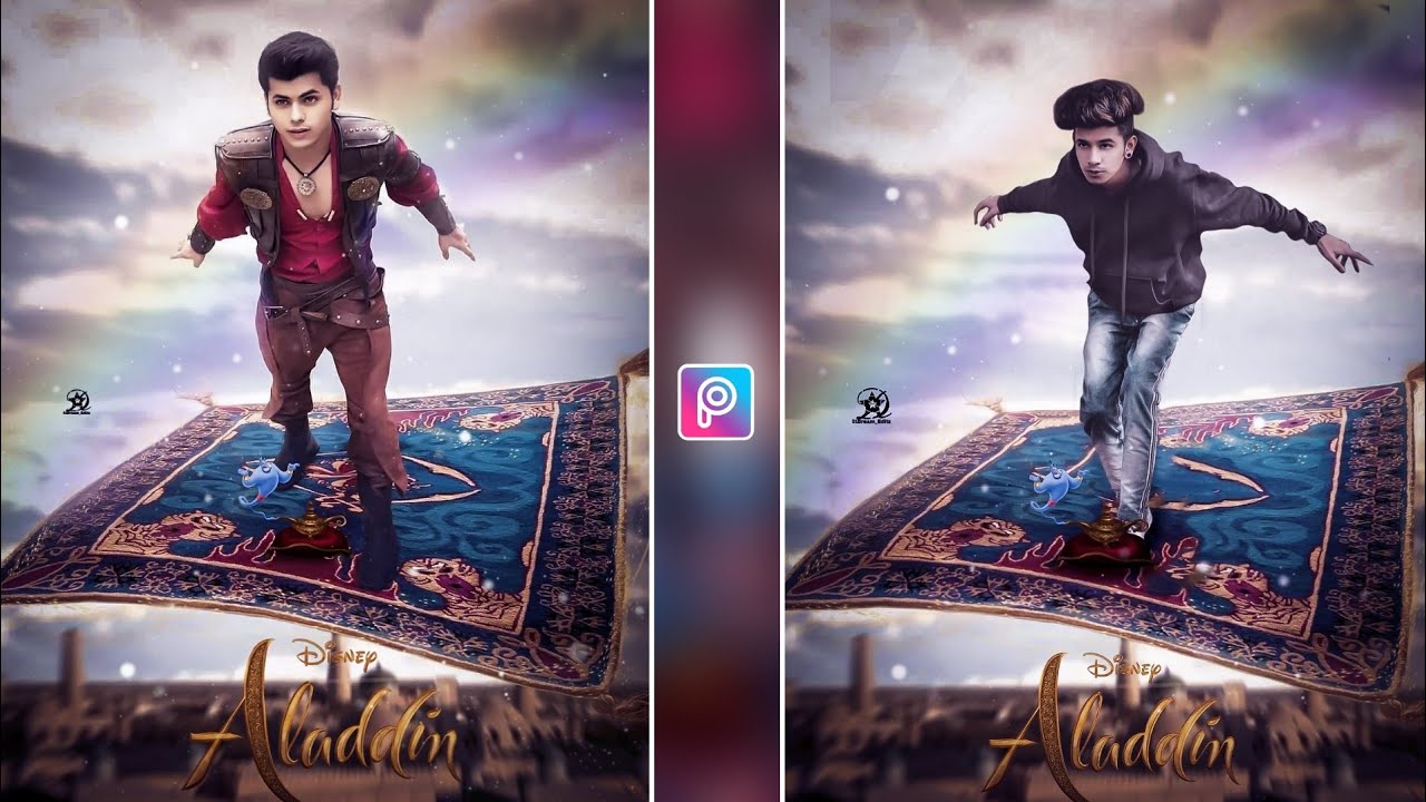 Aladdin Photo Editing picsart / Aladdin Flying Carpet Photo Editing / Aladdin magical Photo Editing🔥