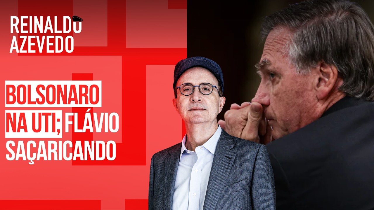 Reinaldo: Com pai na UTI, Flávio saçarica no palanque após pedir jejum; Carlos cutuca Tarcísio