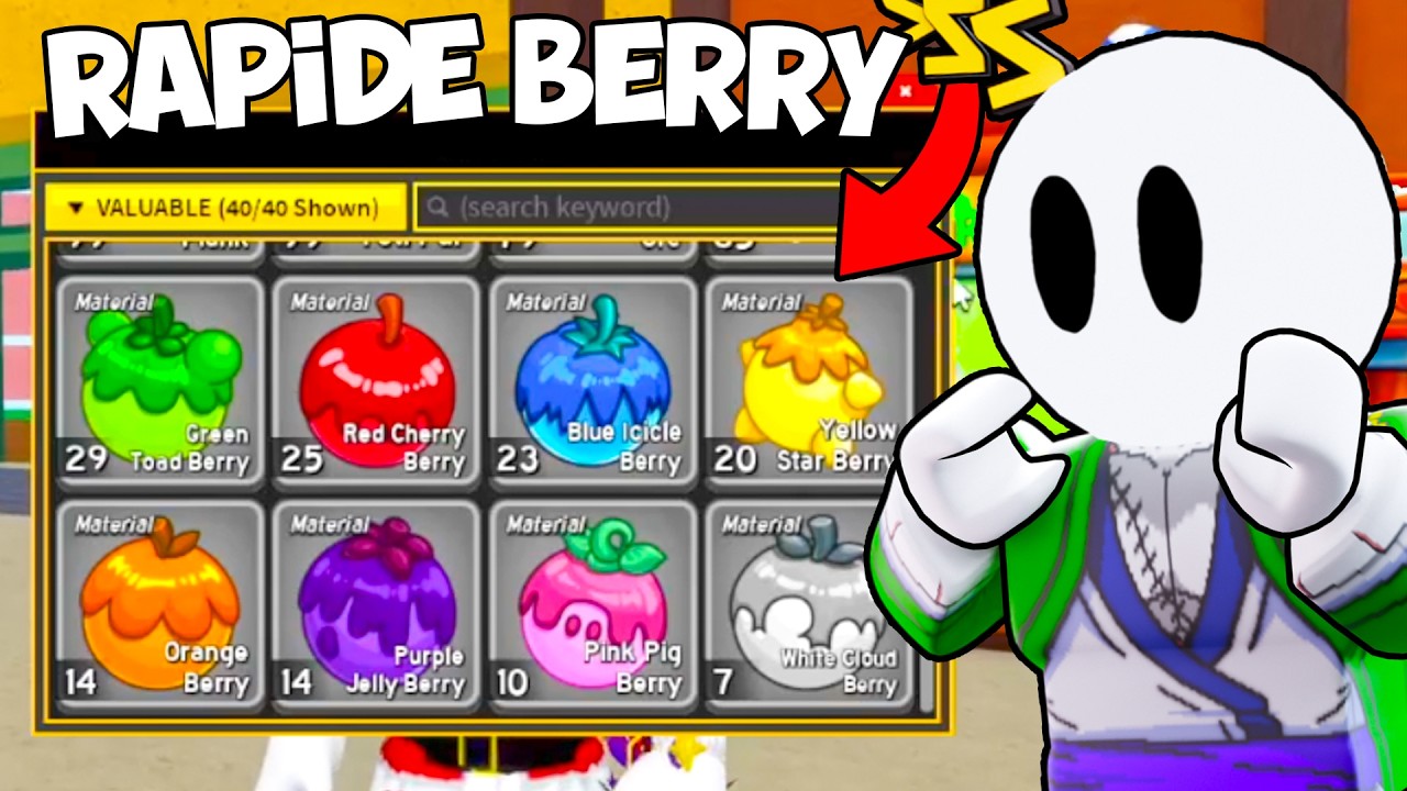 Comment OBTENIR des BERRYS tres RAPIDEMENT ! blox fruits