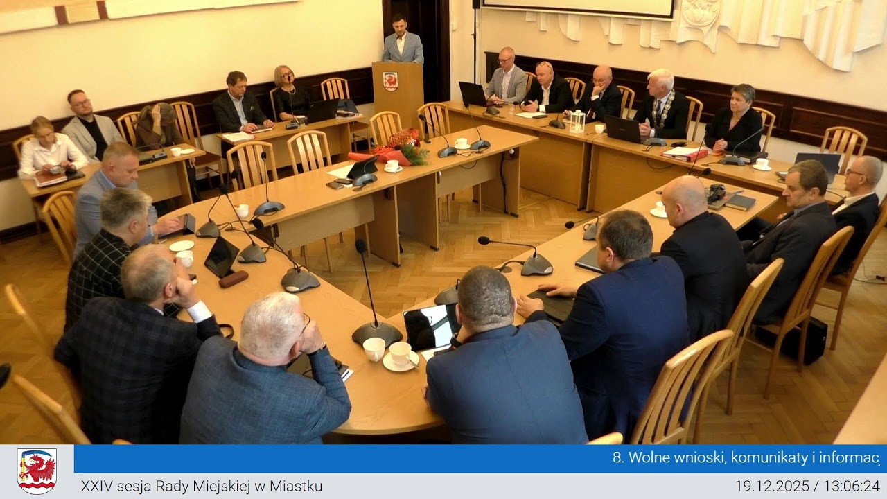 XXIV sesja Rady Miejskiej w Miastku 19.12.2025 cz 2