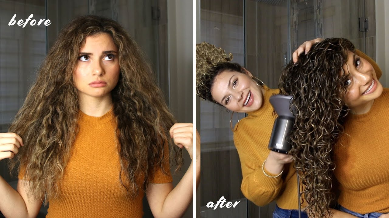 LONG CURLY HAIR ROUTINE FOR THE BEST VOLUME AND DEFINITION