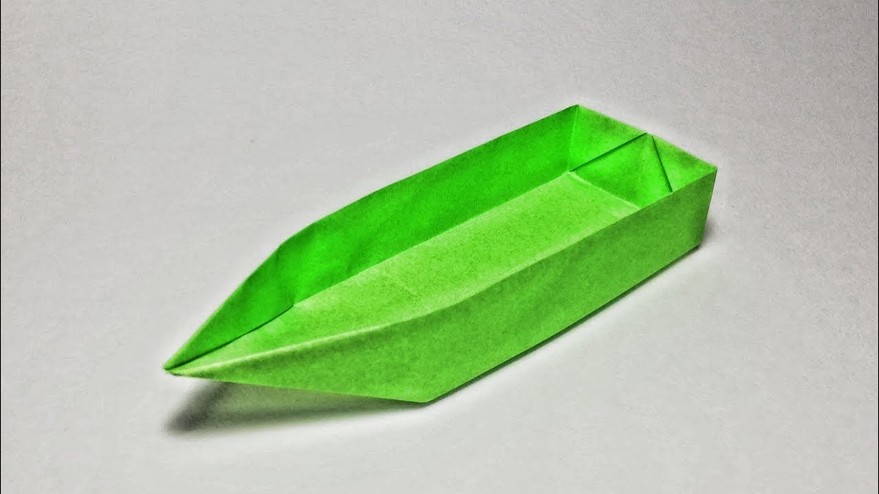 折り紙 ー ボート(一点浮遊式) 船 [Origami Hiroshi]