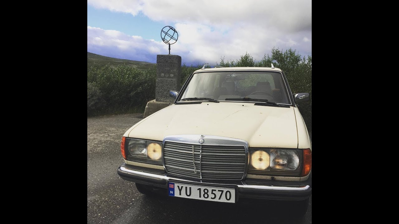 Amazing Norwegian roads. Driving my new M-benz 300TD w123 from north to south.(summer time)