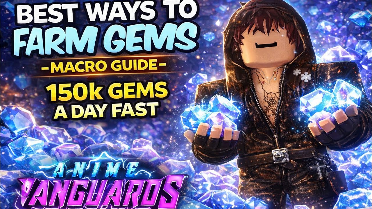 I Made 150,000 GEMS A DAY Using THE BEST METHOD OF GRINDING GEMS FAST (Anime Vanguards)