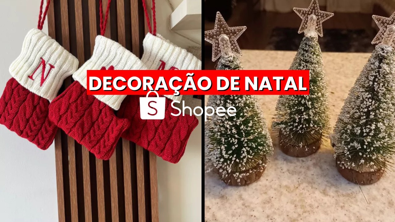 🎄✨ ACHADINHOS DE DECORAÇÃO DE NATAL BARATOS NA SHOPEE!