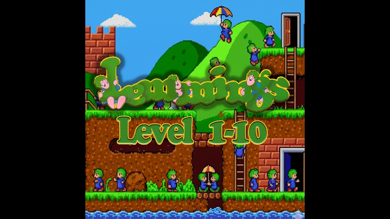 Lemmings Level 1 - 10