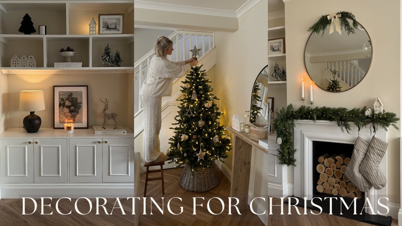 DECORATE WITH ME FOR CHRISTMAS, CHRISTMAS DECOR 2023, HOME MAKEOVER! LAURA BYRNES