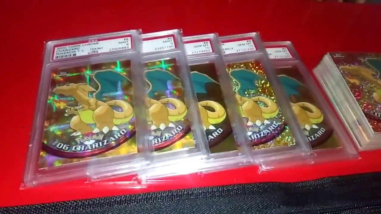 Pokemon TOPPS Series 1 CHARIZARD - All the kinds - Almost complete set?