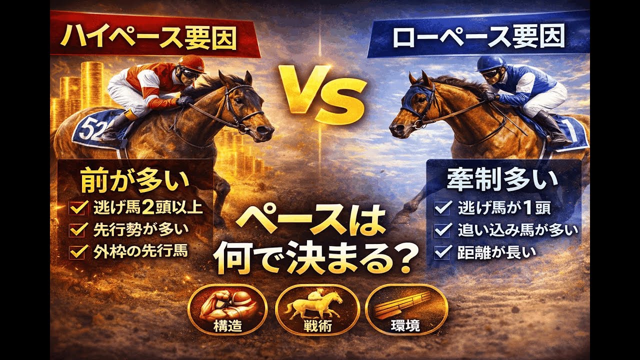 ハイペースになる要因／ローペースになる要因