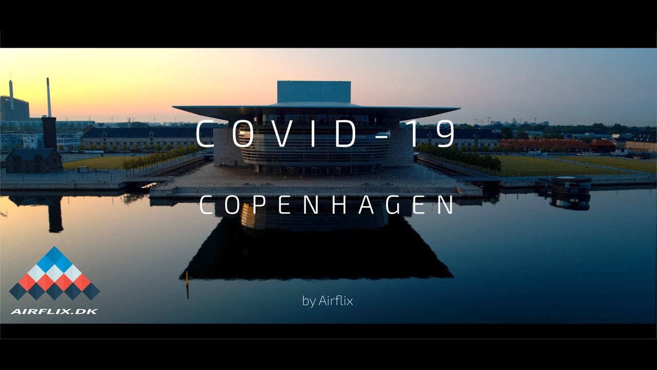 Lock-Down in Copenhagen | Covid-19 Pandemic | Drone footage (4K)