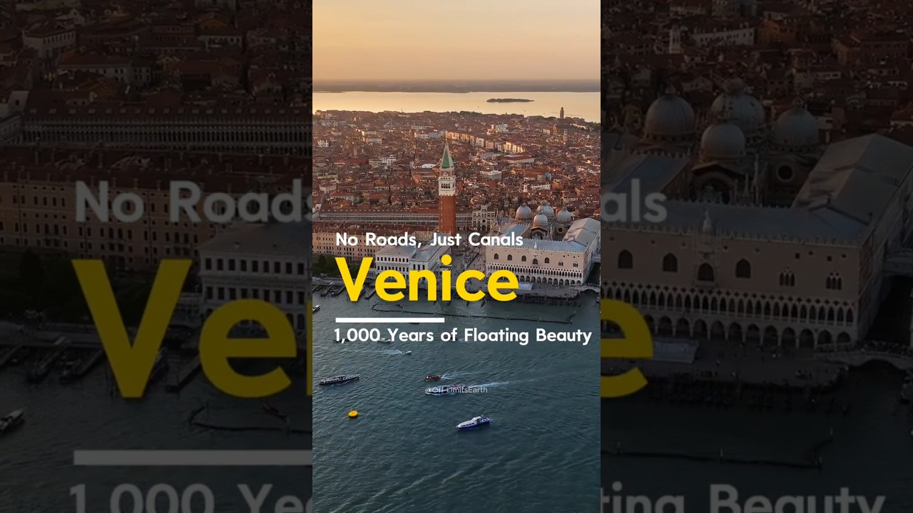 Venice 🇮🇹 &ndash; 1,000 Years of Floating Beauty #venice #venezia #floatingcity #droneitaly #travelshorts