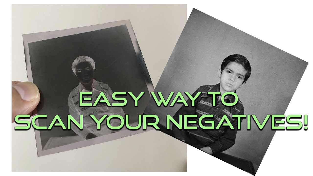 Easy way DIY to Scan Your Film Negative (B&W)