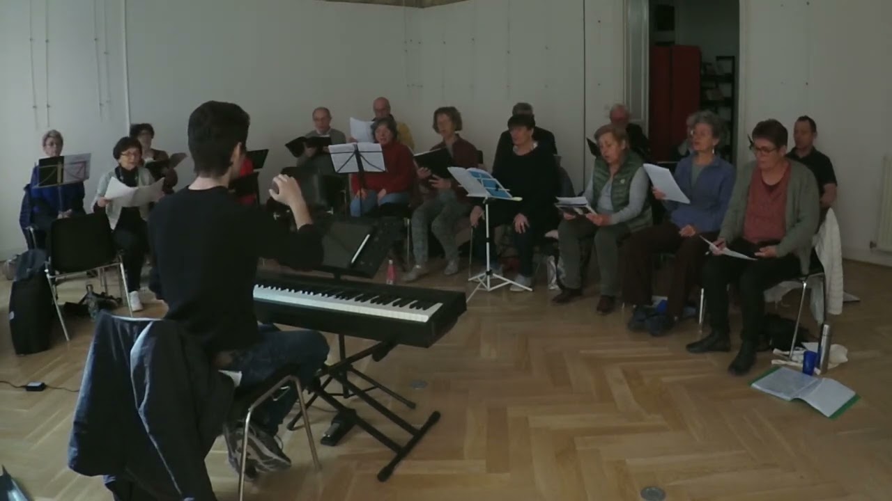 Bergusia - Répétition pour concert 4 avril - Intro Benedictus