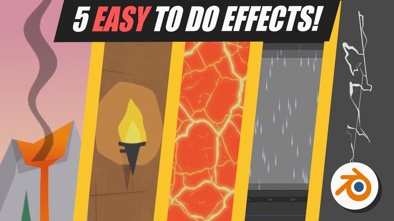 5 Easy Grease Pencil Effects You Can Make in Minutes - Blender Tutorial