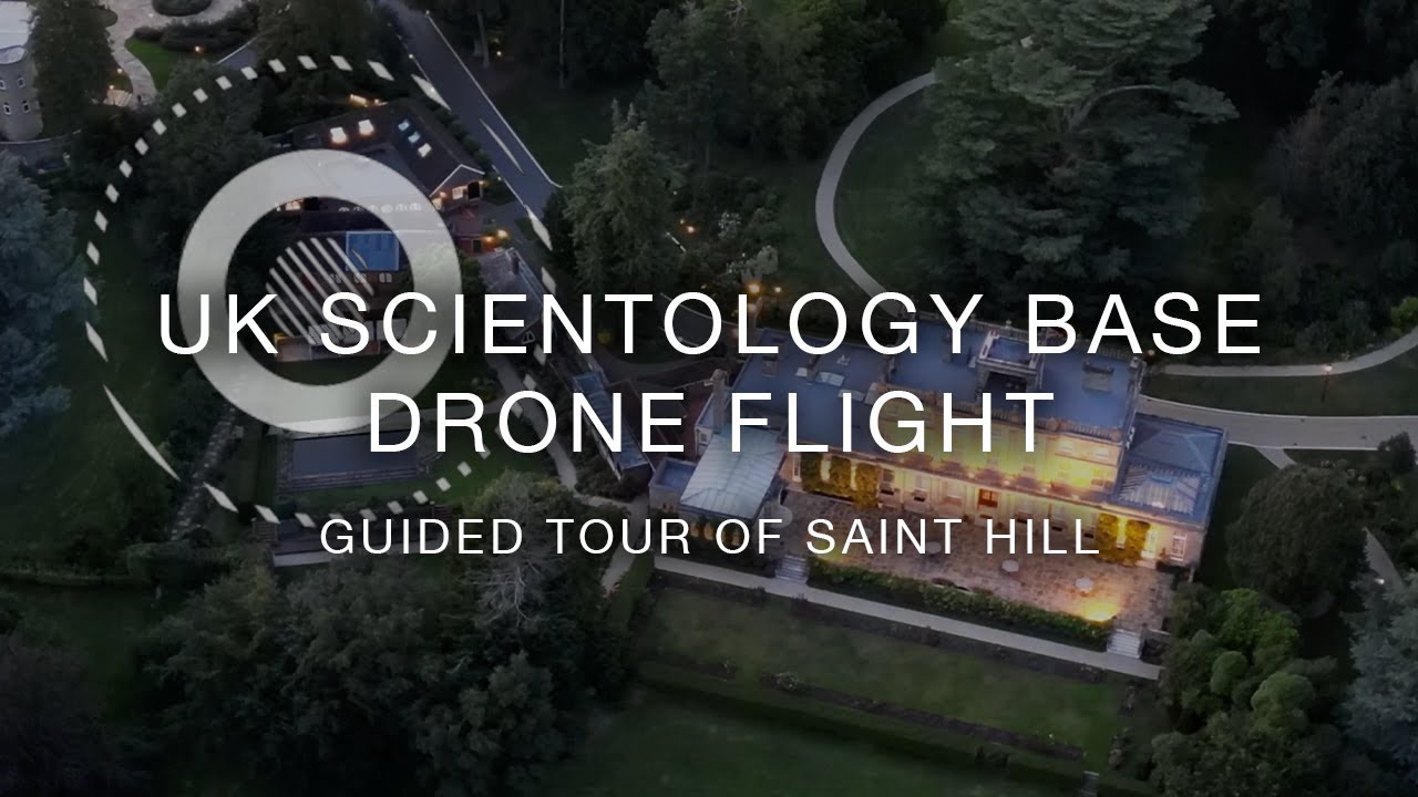 UK #Scientology Base Flyover - Saint Hill (annotated)