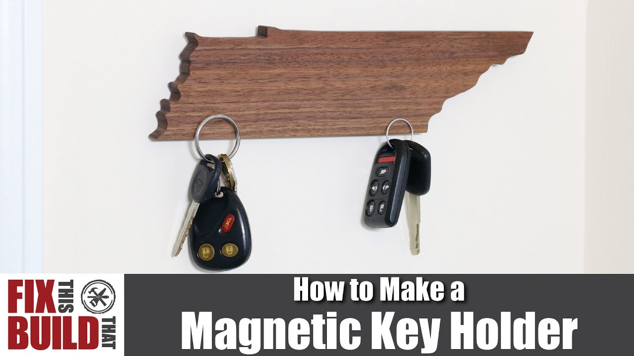 DIY Magnetic Key Holder (State Shaped) | How to Make It
