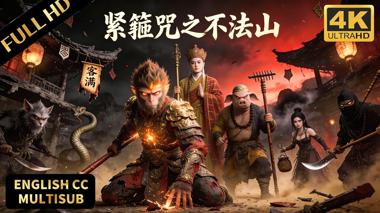 2026最新奇幻大片！齐天大圣不法山遭遇暗算！唐僧师徒无法力硬刚群妖！#紧箍咒之不法山 #动作 #玄幻 #孙悟空