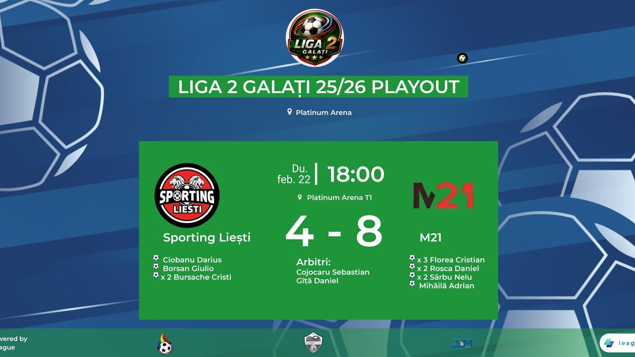 Sporting Liești - M21 4️⃣-8️⃣ | 🟩 𝗟𝗶𝗴𝗮 𝟮 | Rezumat etapa 1 Playout