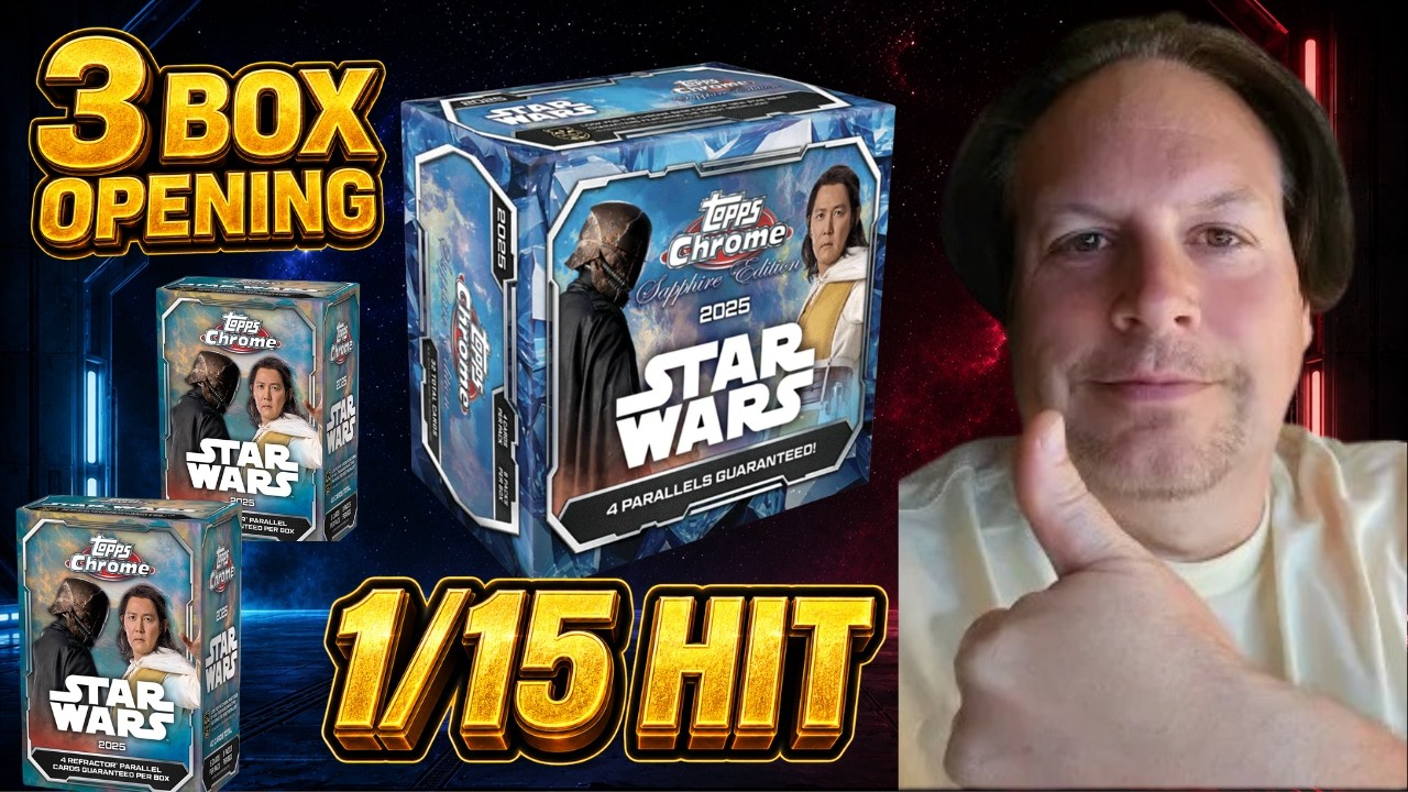 2025 Star Wars Chrome Sapphire + Retail Boxes OPENED!  /15 PULL?!