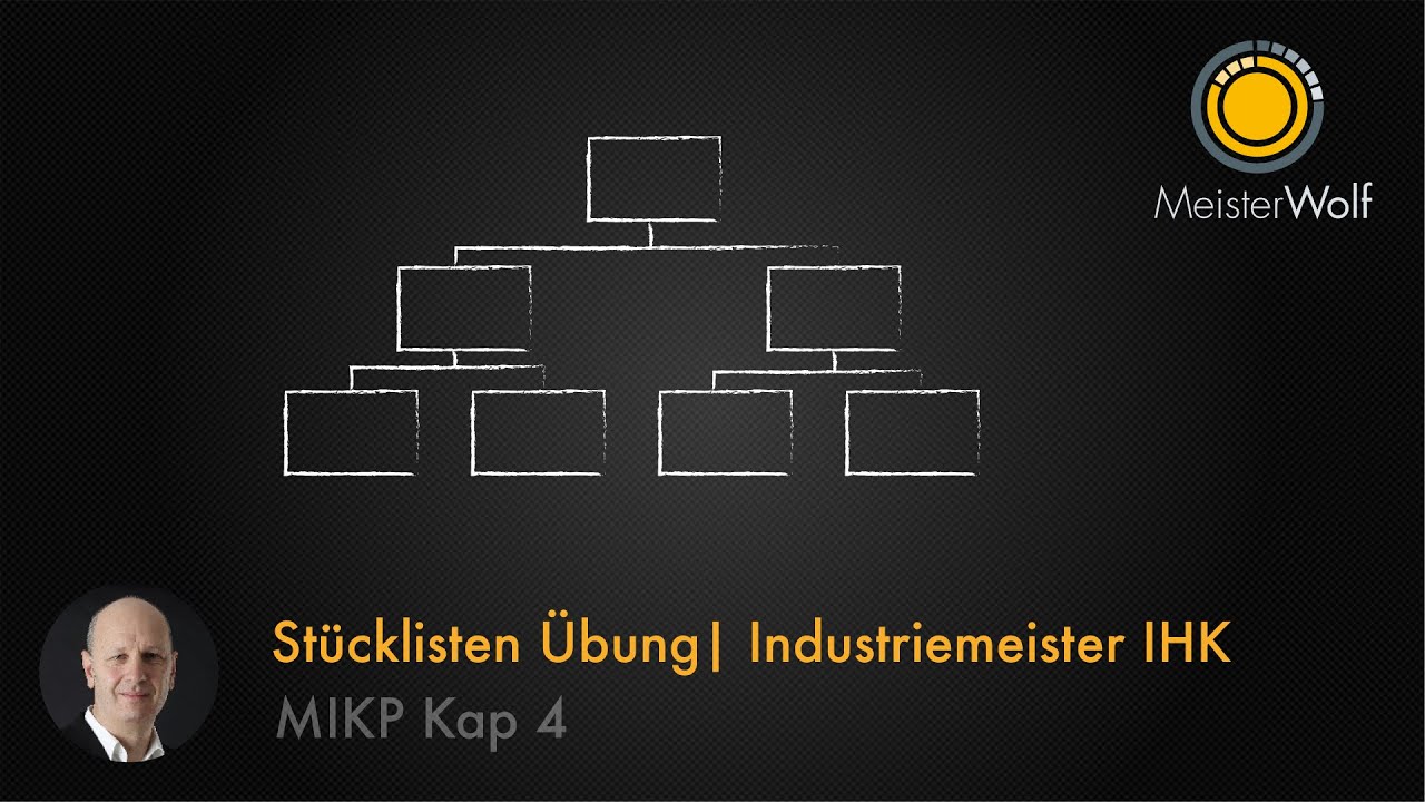 Mengenstückliste | Baukastenstücklsite |Strukturstückliste N°3 | MIKP Industriemeister IHK